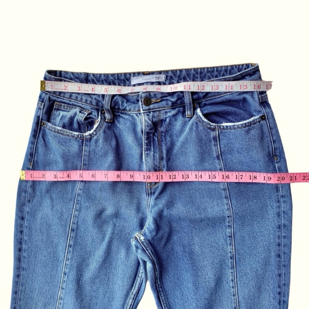 Hidden Jeans Pintuck Front Split Asymmetrical Cro… - image 7